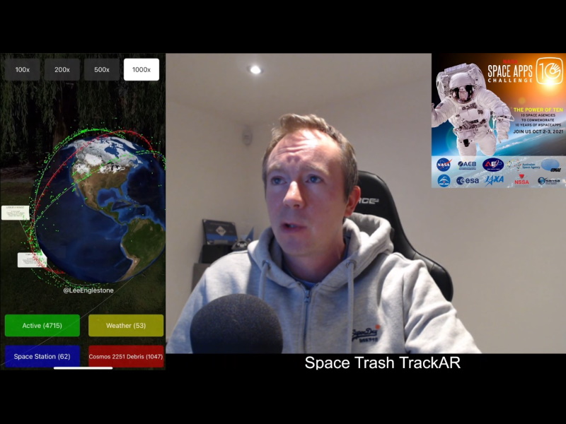 NASA Space App Challenge 2021 - Space Trash TrackAR