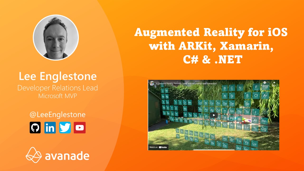 AR for iOS with ARKit, Xamarin, C# & .NET - DDD South West 2022